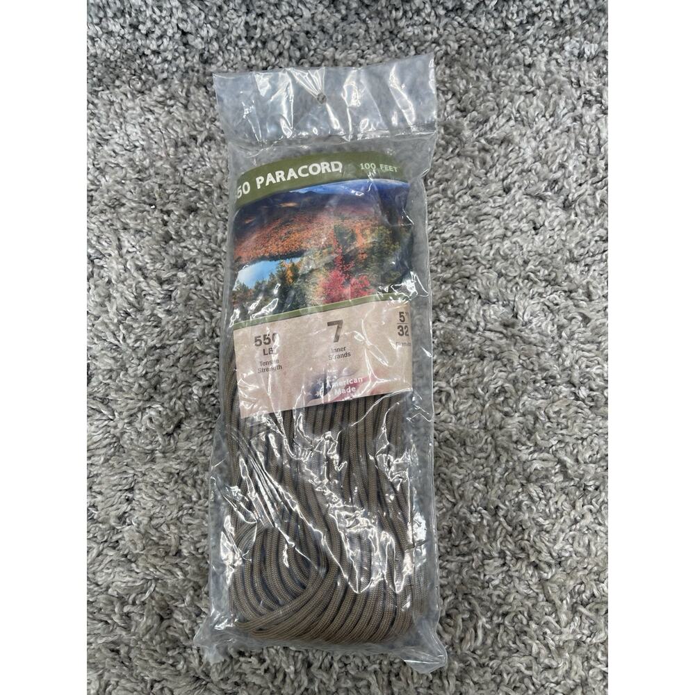 550 Cord Paracord Coyote Tan 100 Feet Military Tactical New In Packaging